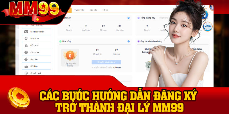 Các bước hướng dẫn đăng ký trở thành đại lý MM99 