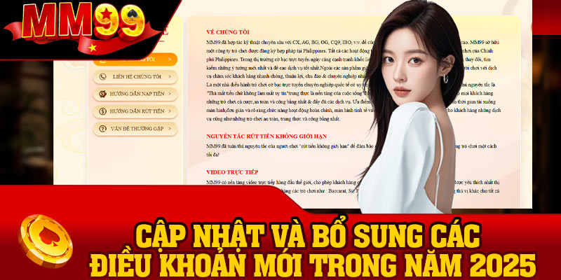 Cập nhật và bổ sung các điều khoản mới trong năm 2025