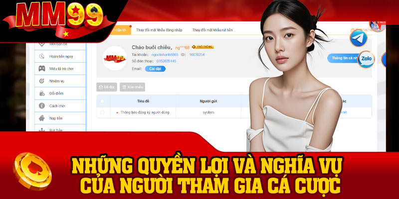 Những quyền lợi và nghĩa vụ của người tham gia cá cược